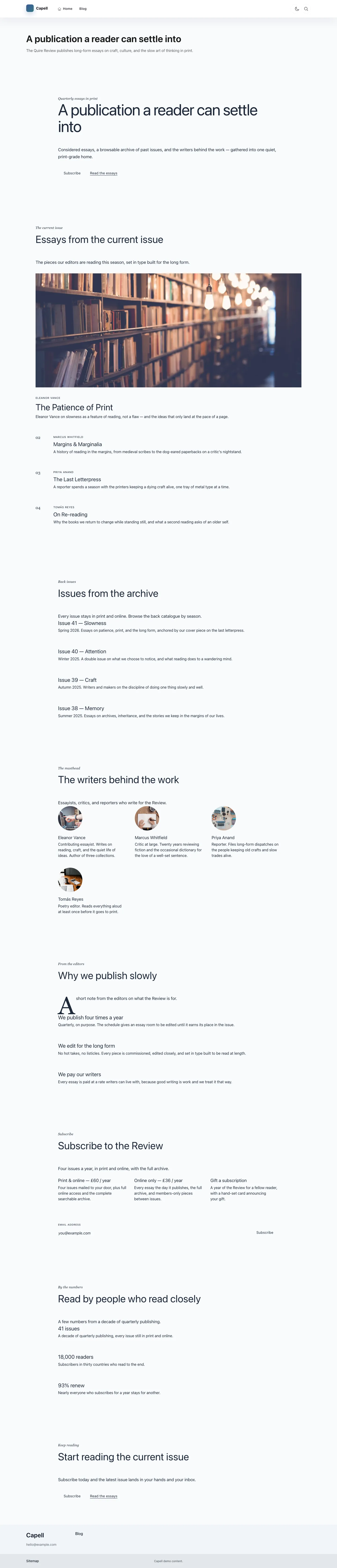 Blog Homepage