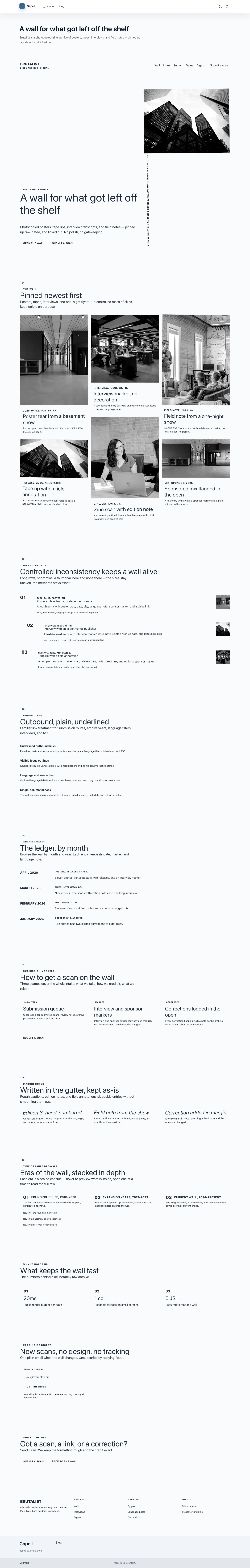 Brutalist Homepage