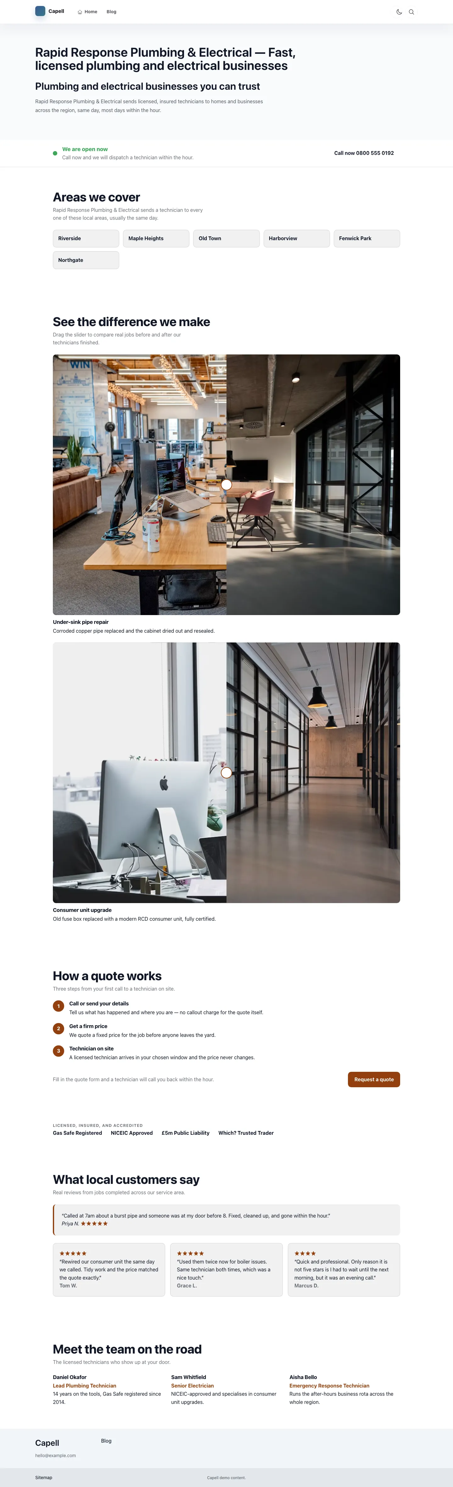 Business Homepage
