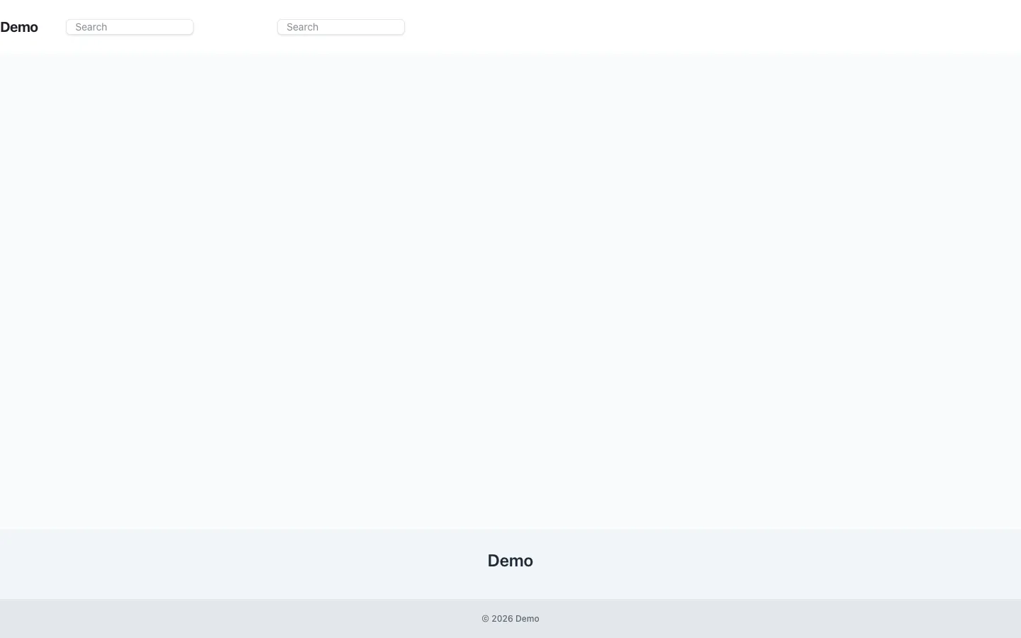 Rendered Capell frontend page