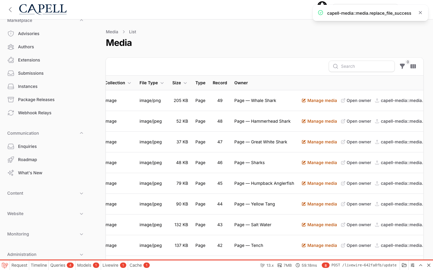 Replace a media upload