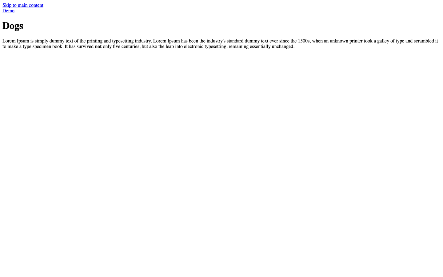 Rendered media on the frontend