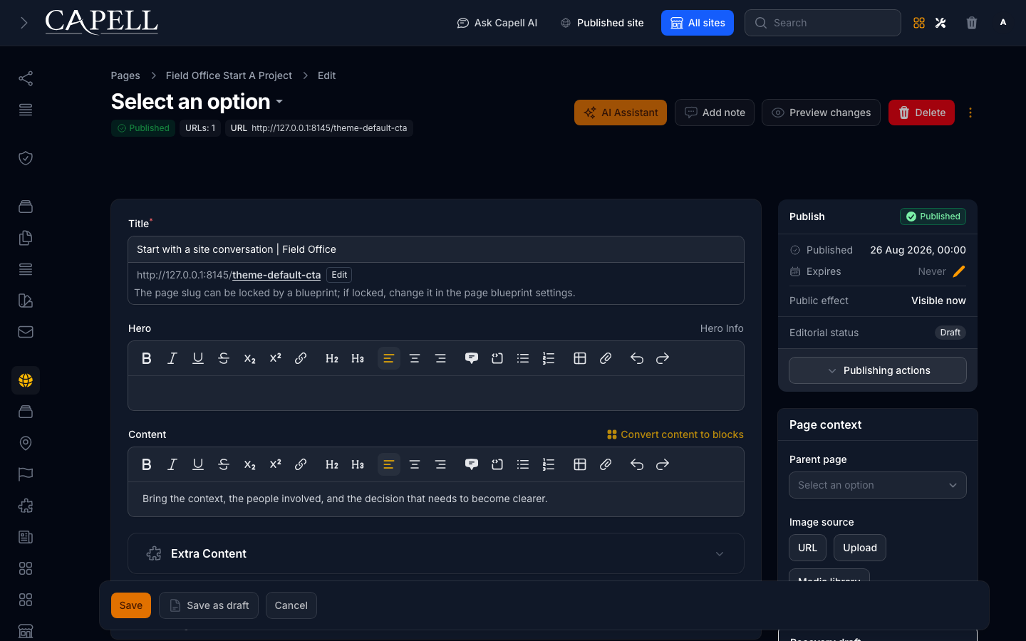 Redesigned unsaved preview modal, desktop