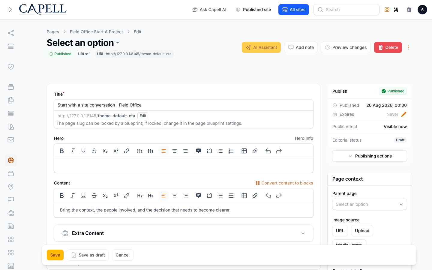 Redesigned unsaved preview modal, desktop