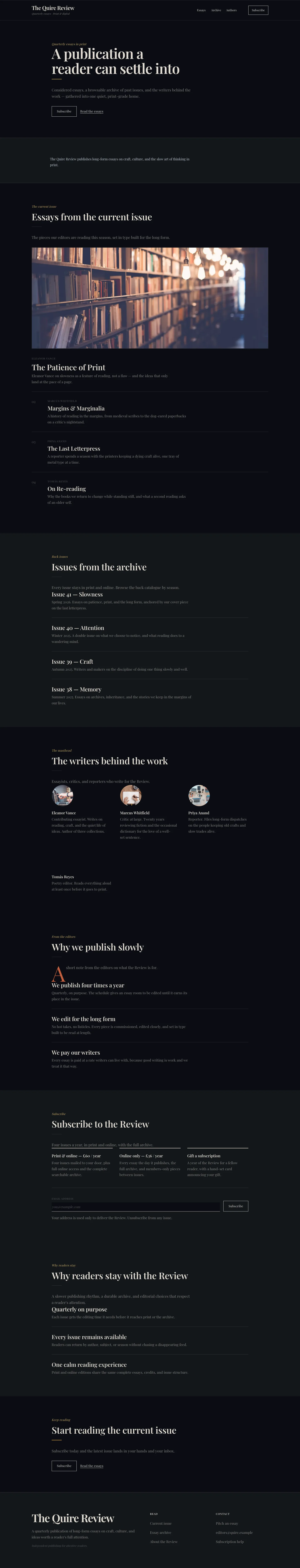 Blog Homepage