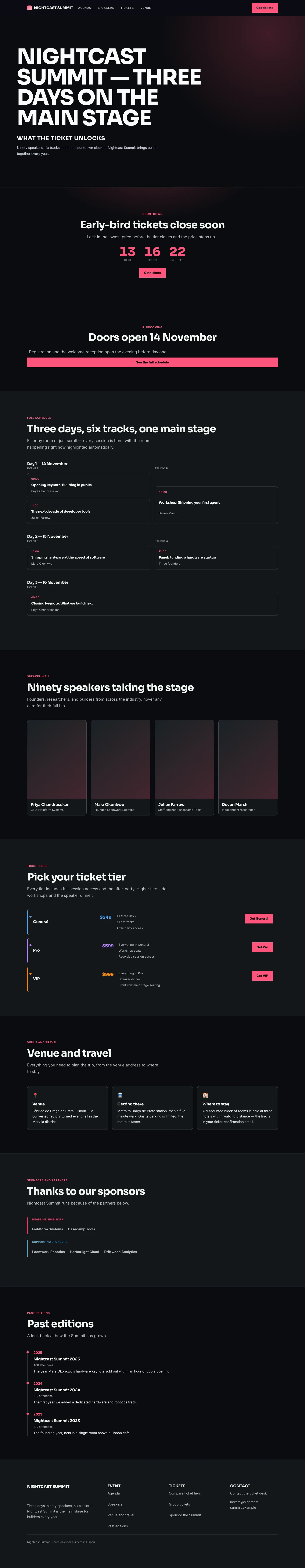 Events Homepage