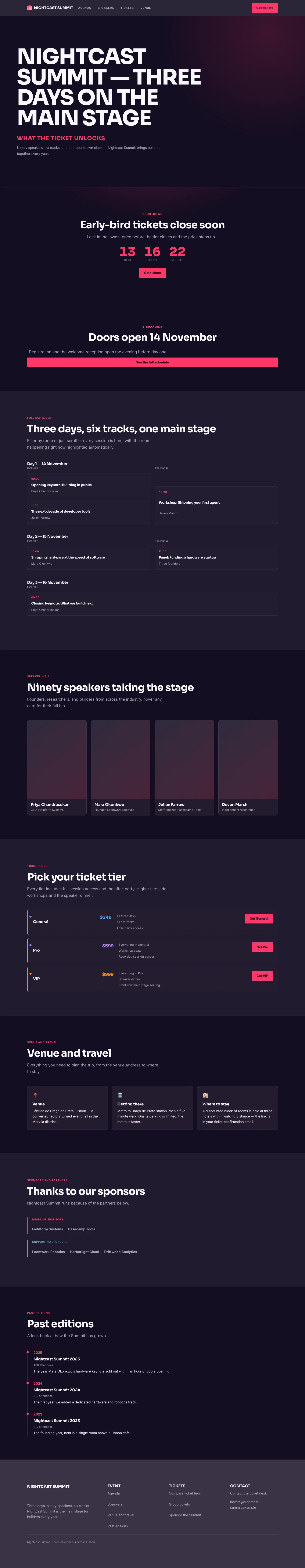 Events Homepage