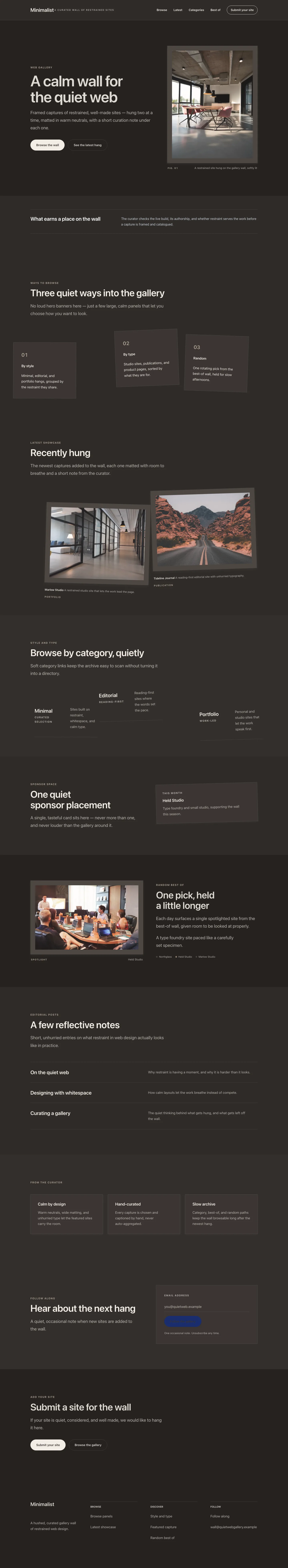 Minimalist Homepage