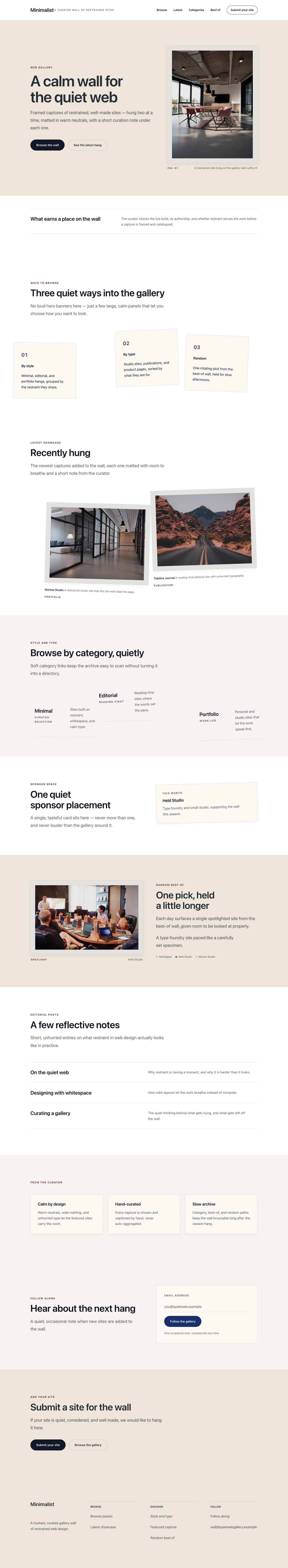 Minimalist Homepage