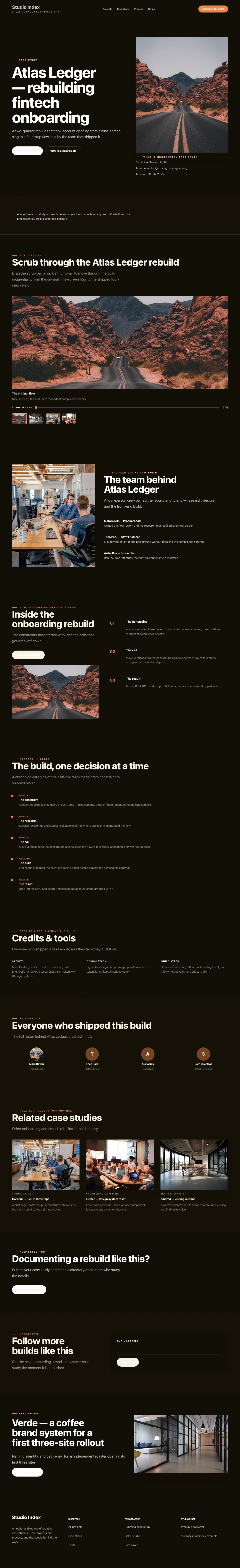 Portfolio Landing page
