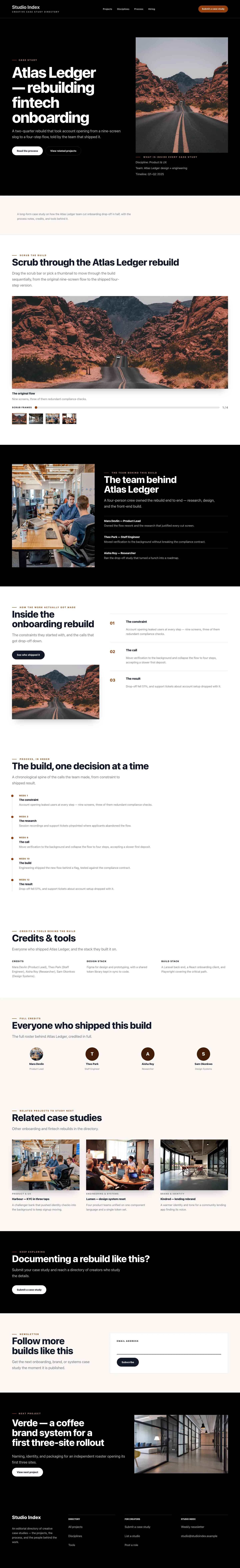 Portfolio Landing page