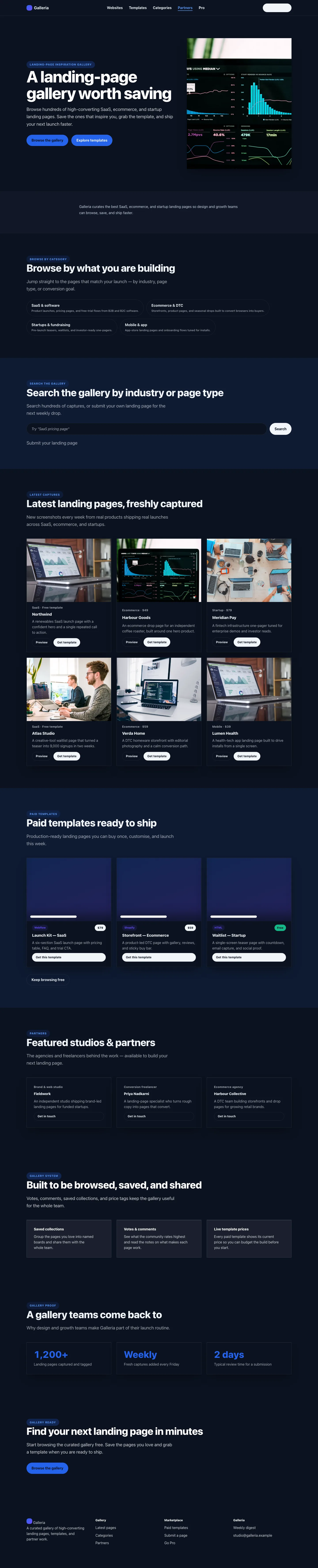 SaaS Homepage