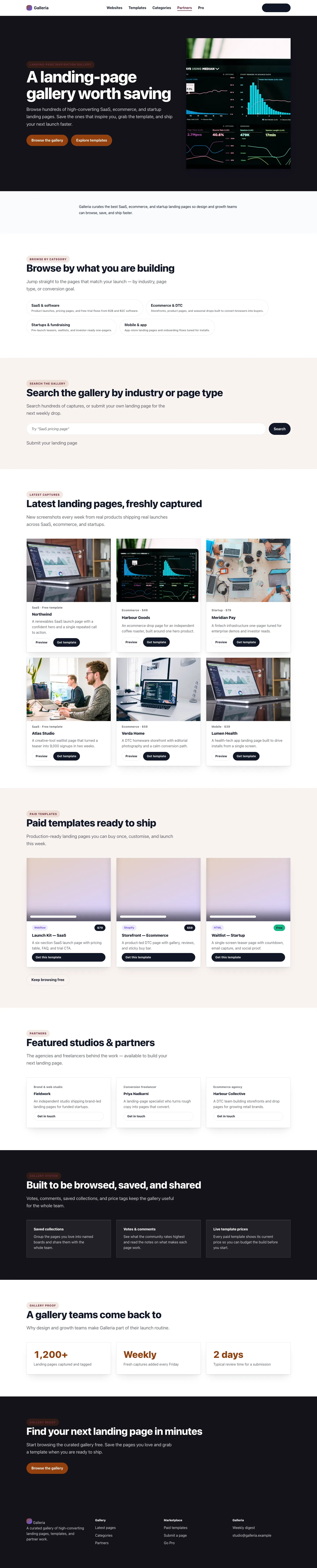 SaaS Homepage
