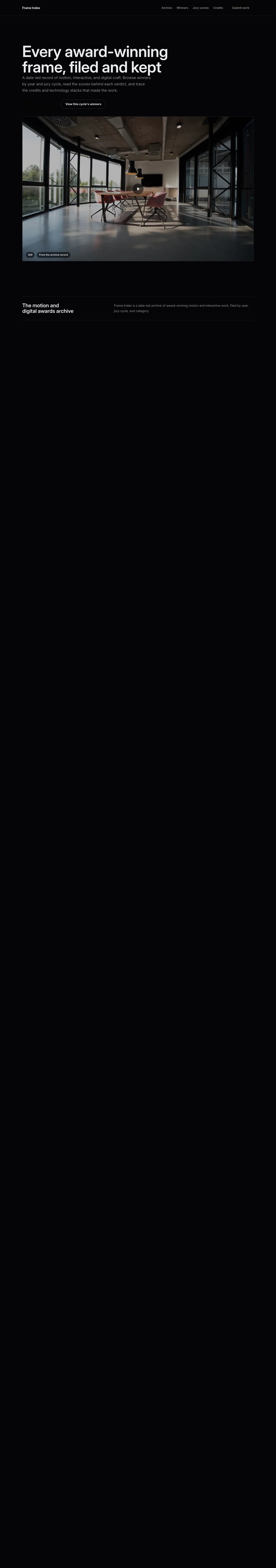 Showreel Homepage