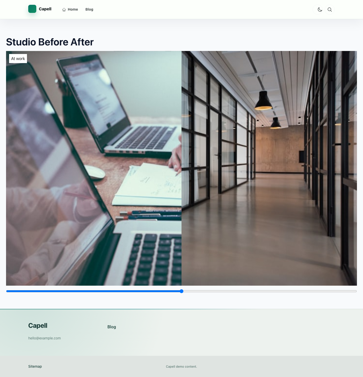 Before After public output