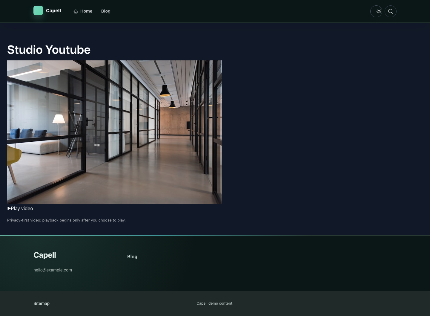 Youtube public output