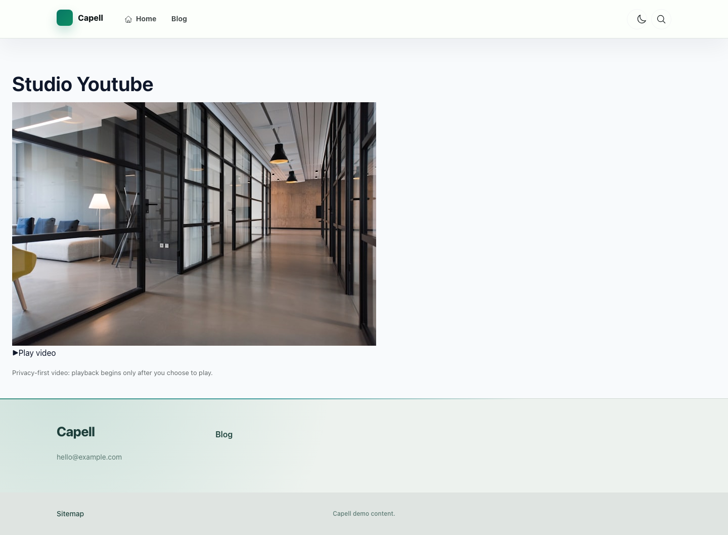 Youtube public output